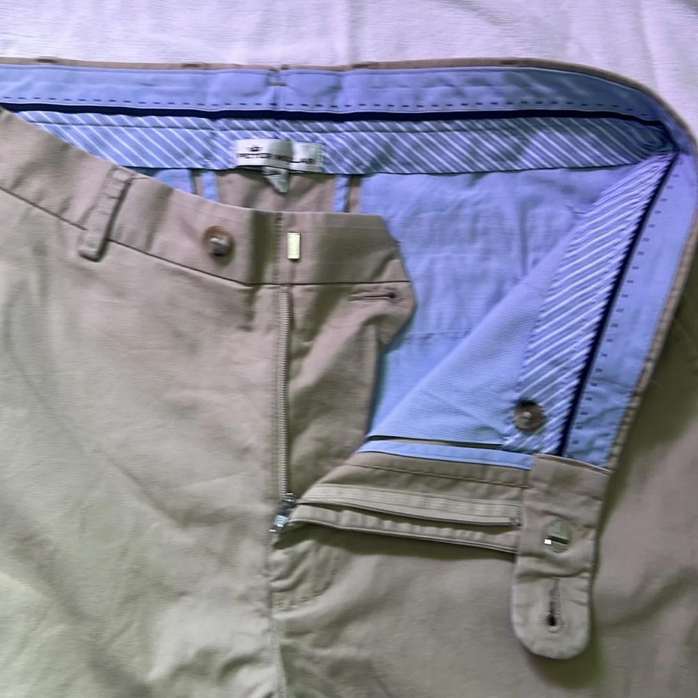 Peter Millar Tan Chinos Classic Cotton Blend-Size 34/32 - Picture 2 of 5